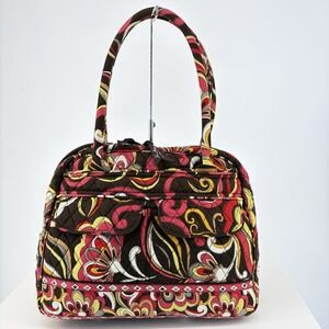 Vera Bradley Bowler Tote Travel Shoulder Bag Puccini Paisley Purse Retired